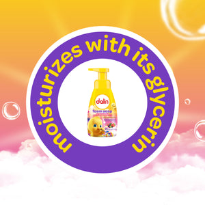 Dalin Kids Foam Soap Mixed Berries 200ml bottle