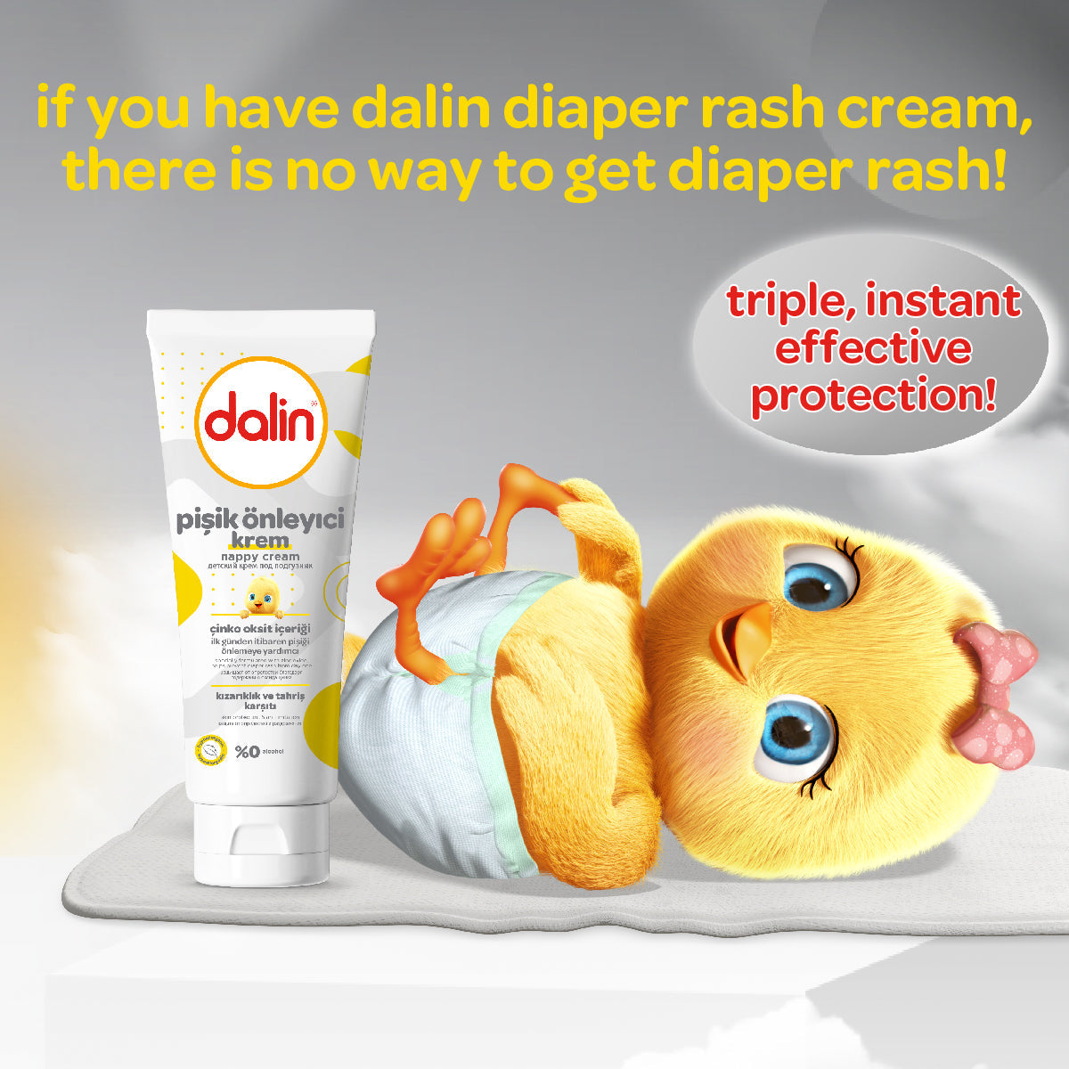 Dalin Diaper Rash Cream 100ml tube